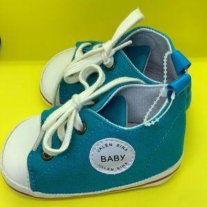 Blue & White Baby Sneakers 3-6M